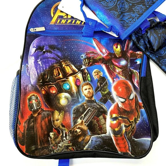 Marvel Avengers Infinity War Kids 5-Piece Backpack Set - Picture 3 of 6